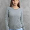 Polo manga Larga plomo unisex