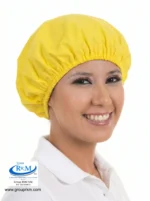 Cofia de tela Circular Pima Amarillo tela