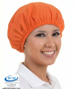 Cofia de tela Circular Pima Naranja