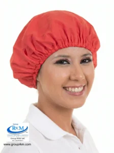 Cofia de tela Circular Pima Rojo