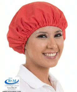 Cofia de tela Circular Pima Rojo