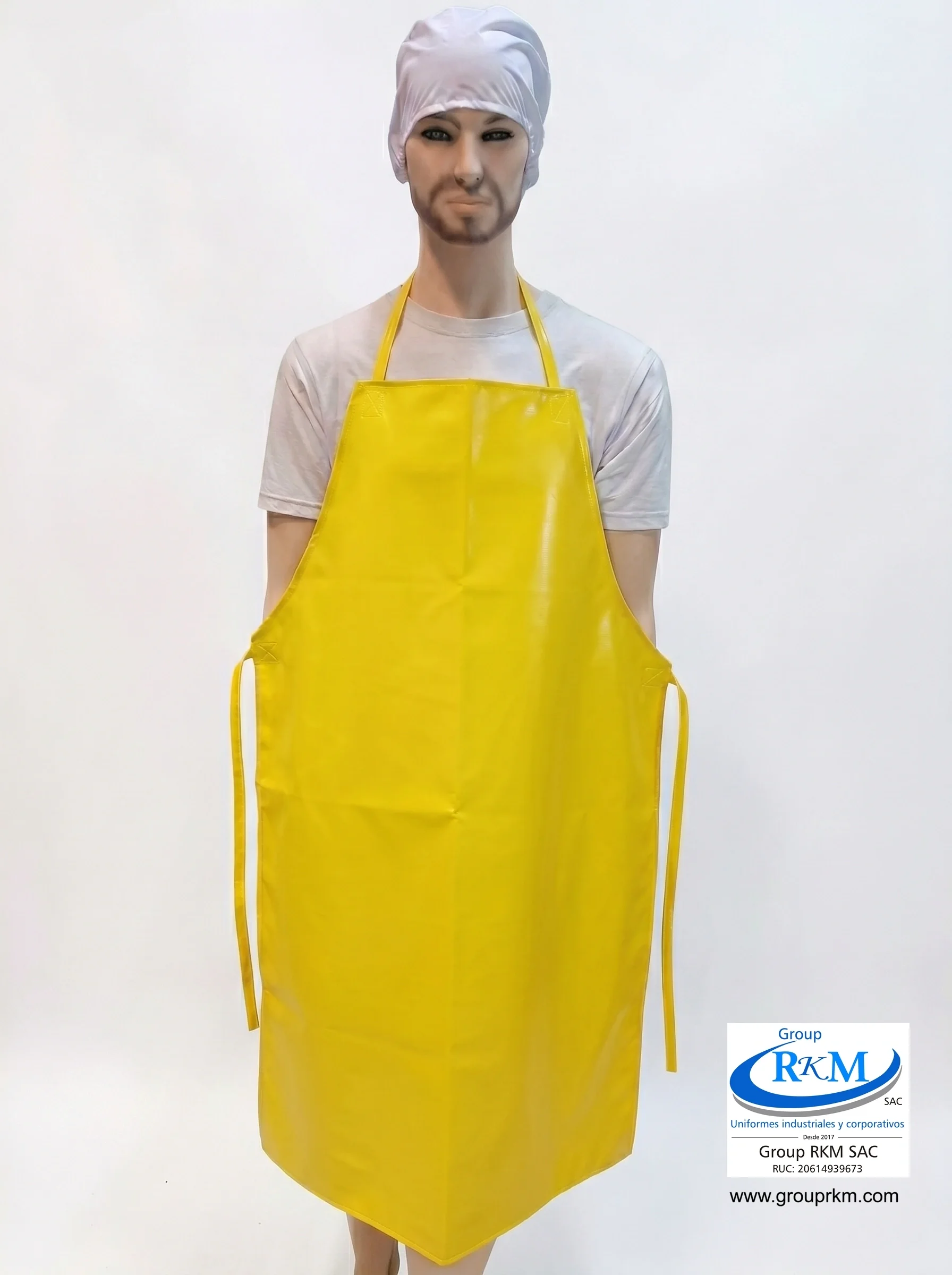 Delantal Doble Faz PVC Semi industrial Amarillo