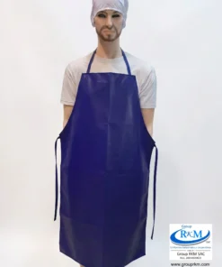 Delantal Doble Faz PVC Semi industrial Azul rey