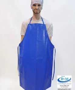 Delantal Doble Faz PVC Semi industrial Azulino