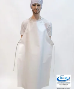 Delantal Doble Faz PVC Semi industrial Blanco
