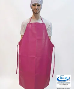 Delantal Doble Faz PVC Semi industrial Fucsia