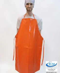 Delantal Doble Faz PVC Semi industrial Naranja