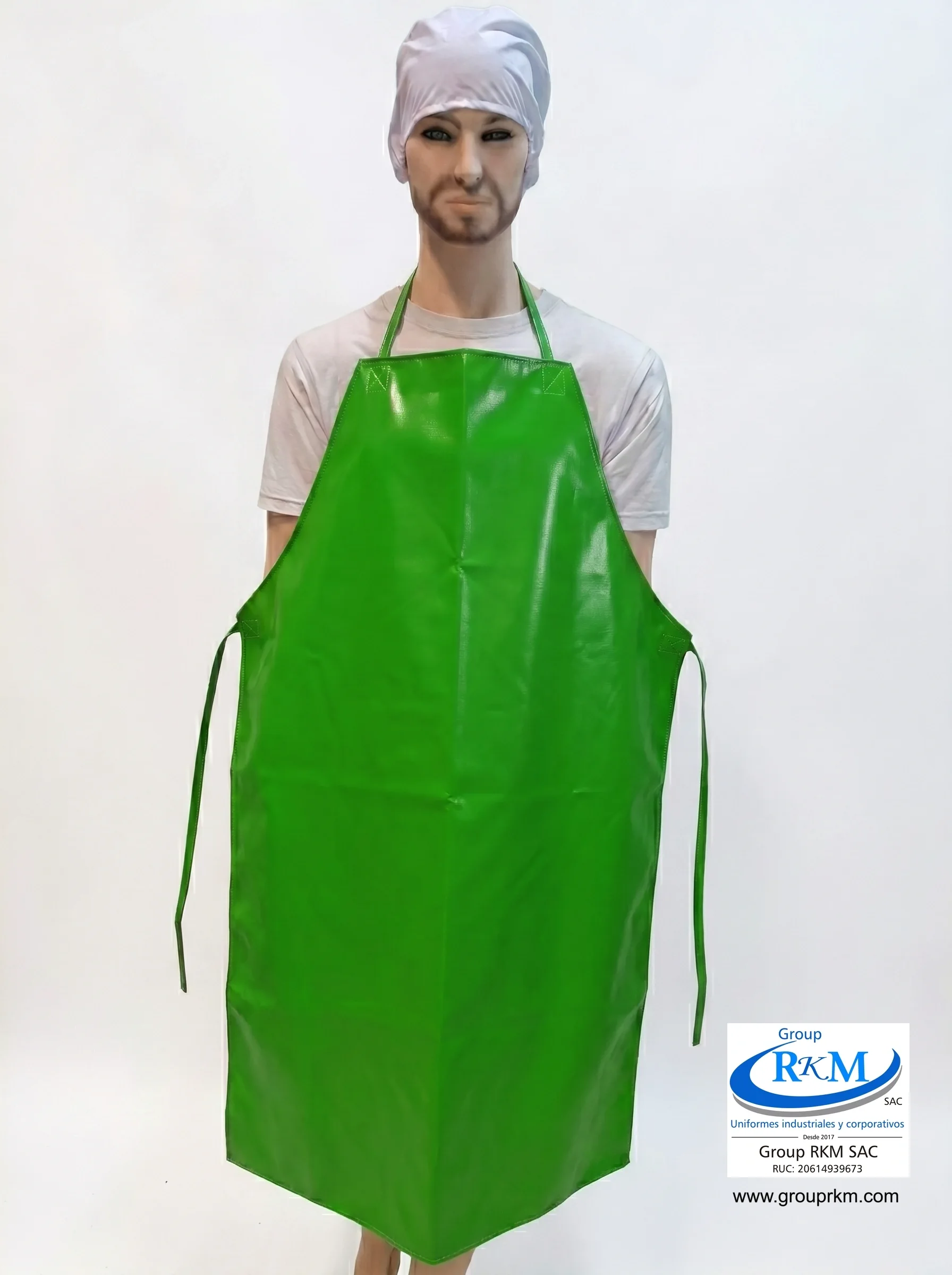 Delantal Doble Faz PVC Semi industrial Verde Amazonas