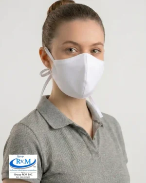Mascarilla de Tela Anatomica con Amarres - 2