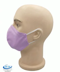 Mascarilla de tela Anatomica Con Ligas Lila