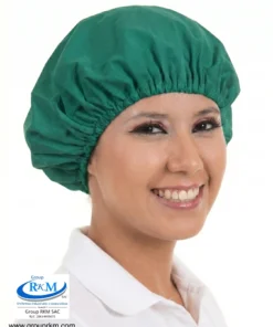 Cofia de tela Circular Pima Verde Hade