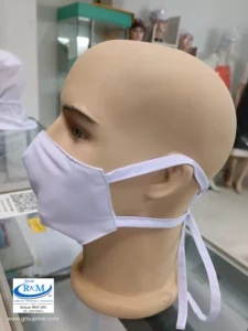 Mascarilla de Tela Anatomica con Amarres - 1