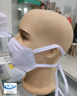 Mascarilla de Tela Anatomica con Amarres - 1